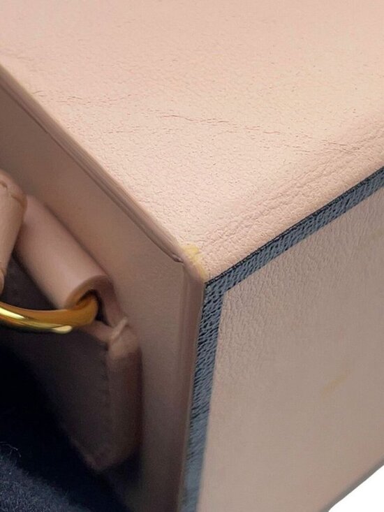 Fendi Shoulder Bag Box Oriental Logo Leather 2-Way - Picture 7 of 10